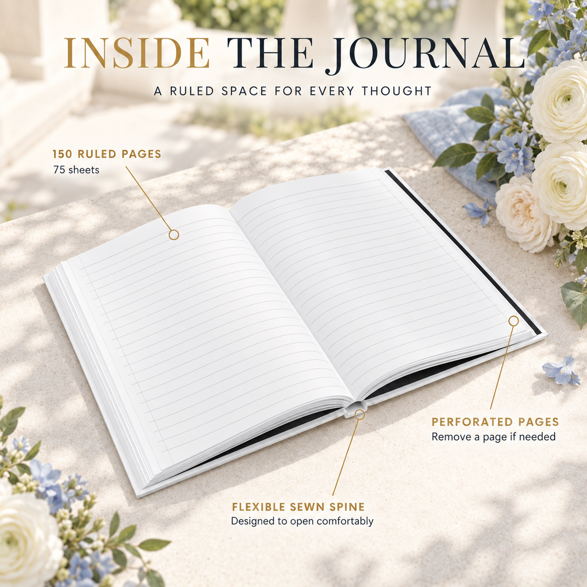 Personalized Mahjong Score Journal · Blue Chinoiserie Florals