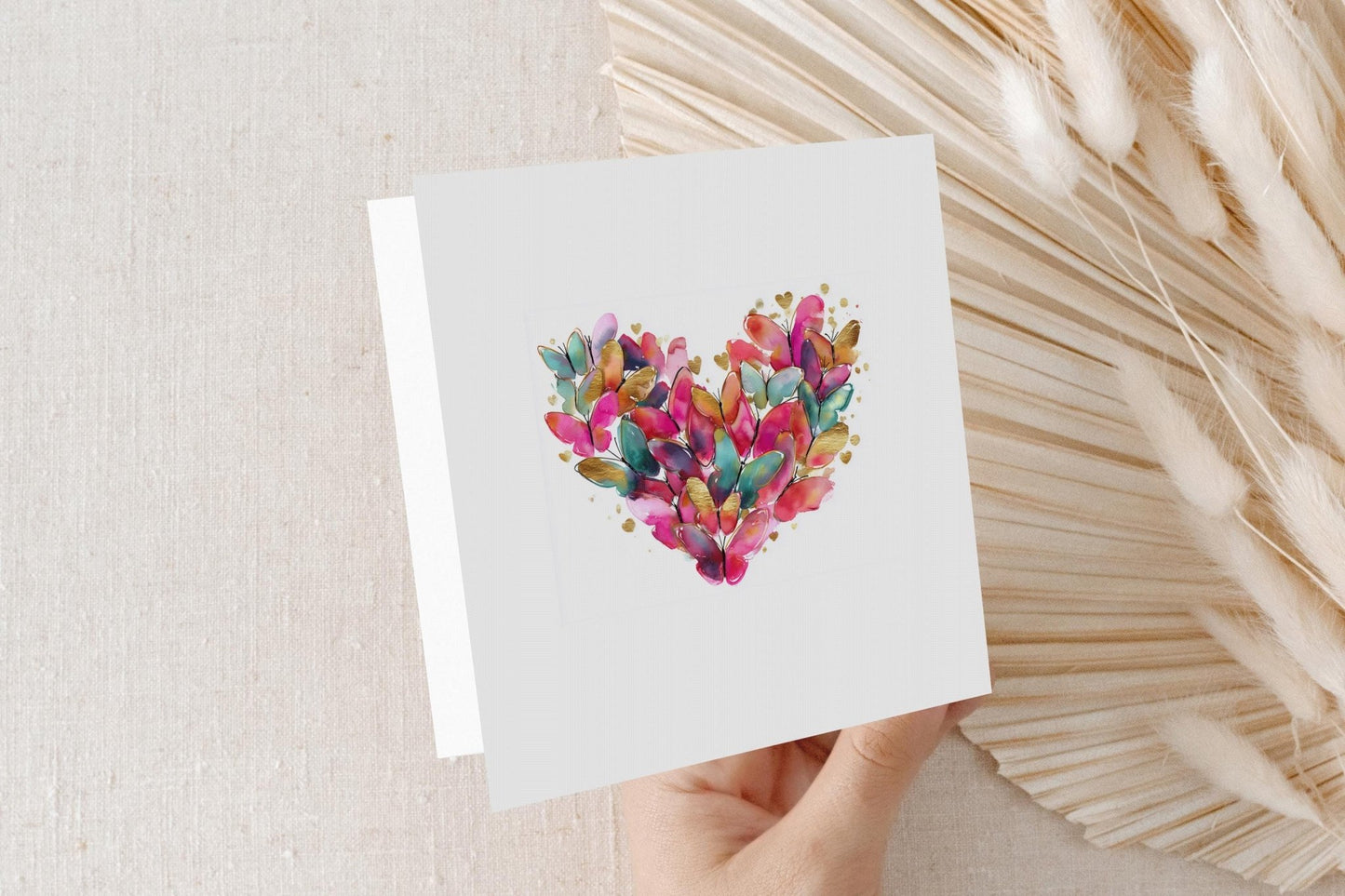 Mother's Day Card, Butterfly Heart Personalized Mom Gift - Pretty Gifted