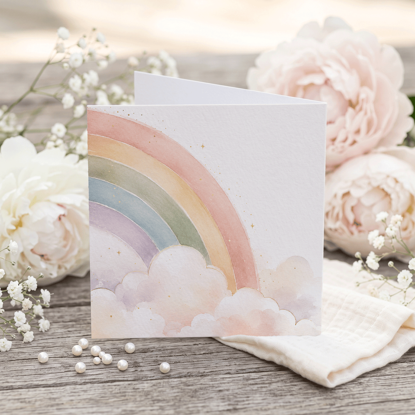 Personalized Rainbow Bridge Pet Loss Card | Dog Cat Sympathy Keepsake Gift - Pretty Gifted