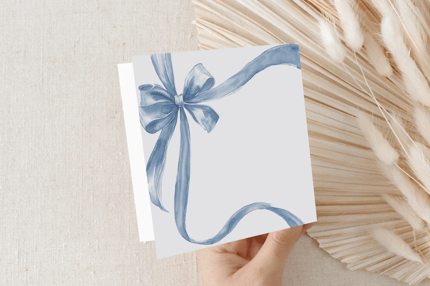Will You Be My Something Blue Card, Bridesmaid Proposal Blue Bow - Pretty Gifted