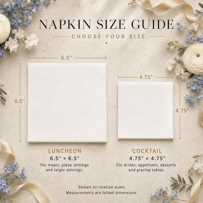 100th Birthday Napkins, Custom Age and Purple Flowers - Pretty Gifted