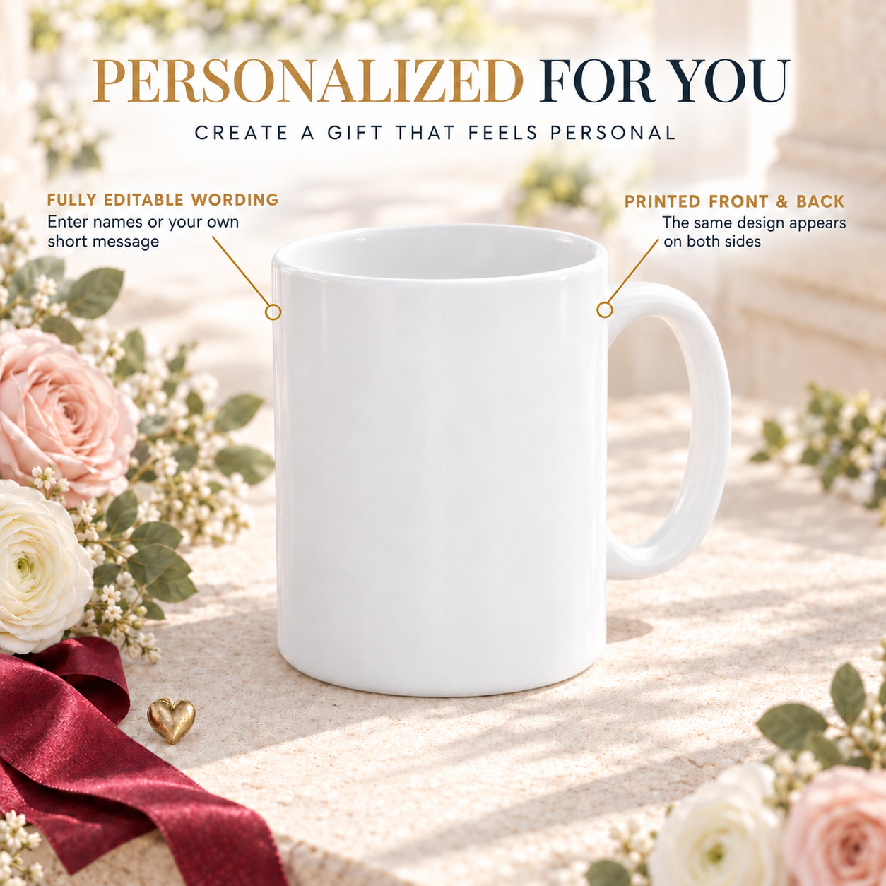 Brunette & Blonde Unbreakable Bond Personalized Mug