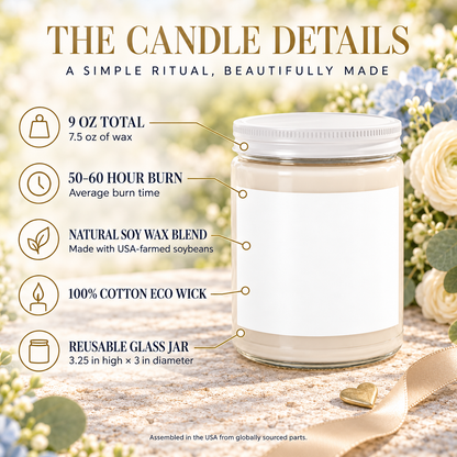 Brunette & Blonde Unbreakable Bond Personalized Candle