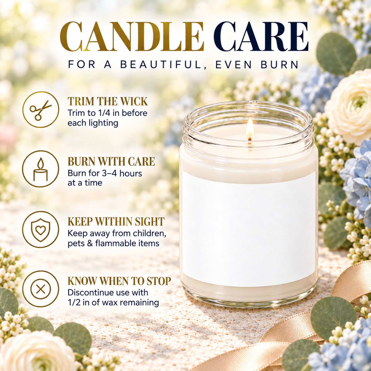 Brunette & Blonde Unbreakable Bond Personalized Candle