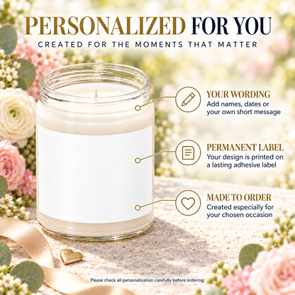 Brunette & Blonde Unbreakable Bond Personalized Candle