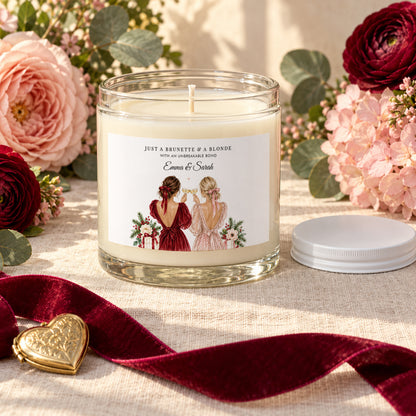 Brunette & Blonde Unbreakable Bond Personalized Candle