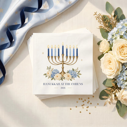 Personalized Family Hanukkah Napkins