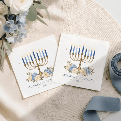 Personalized Family Hanukkah Napkins
