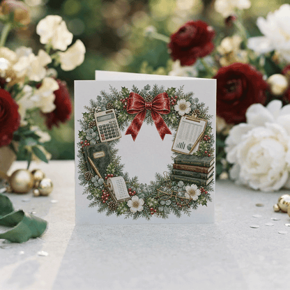 Accountant Christmas Card, Personalized CPA Gift