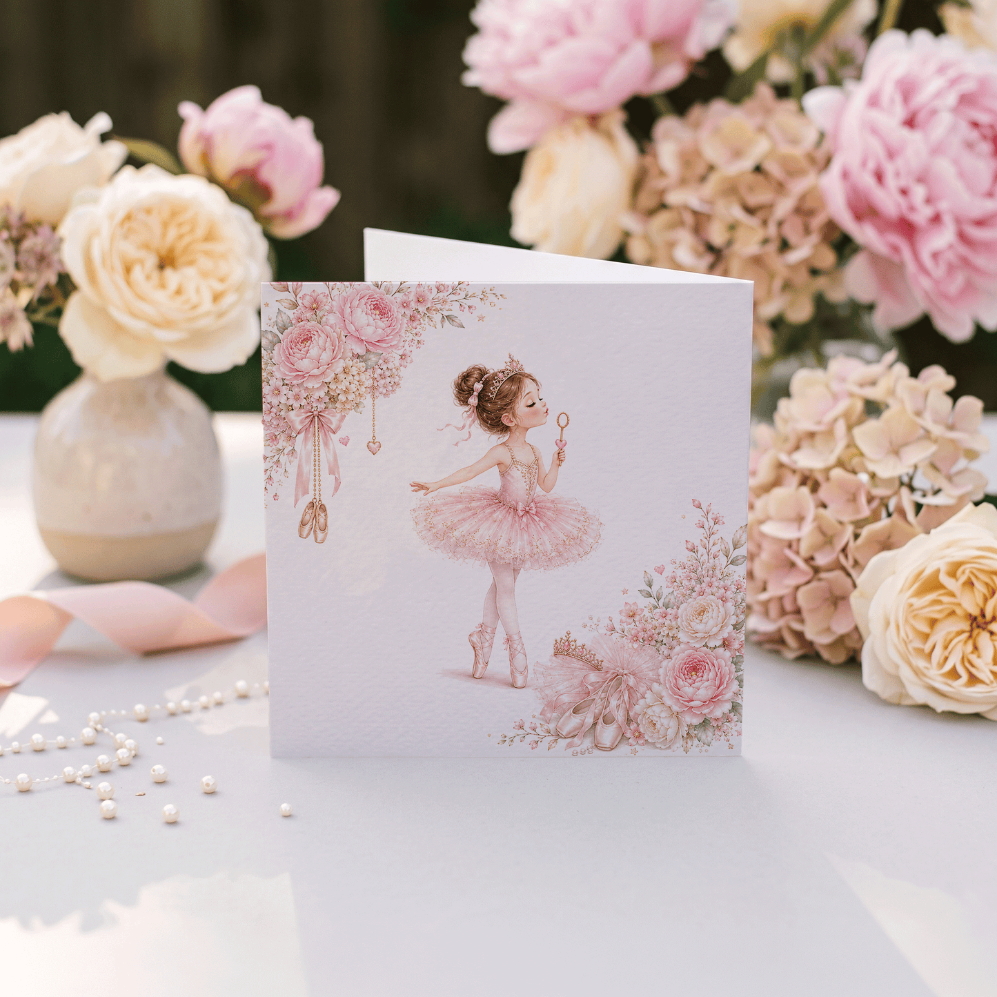 5th Birthday Ballet Tutu Card, Personalized for Girl - Pretty Gifted