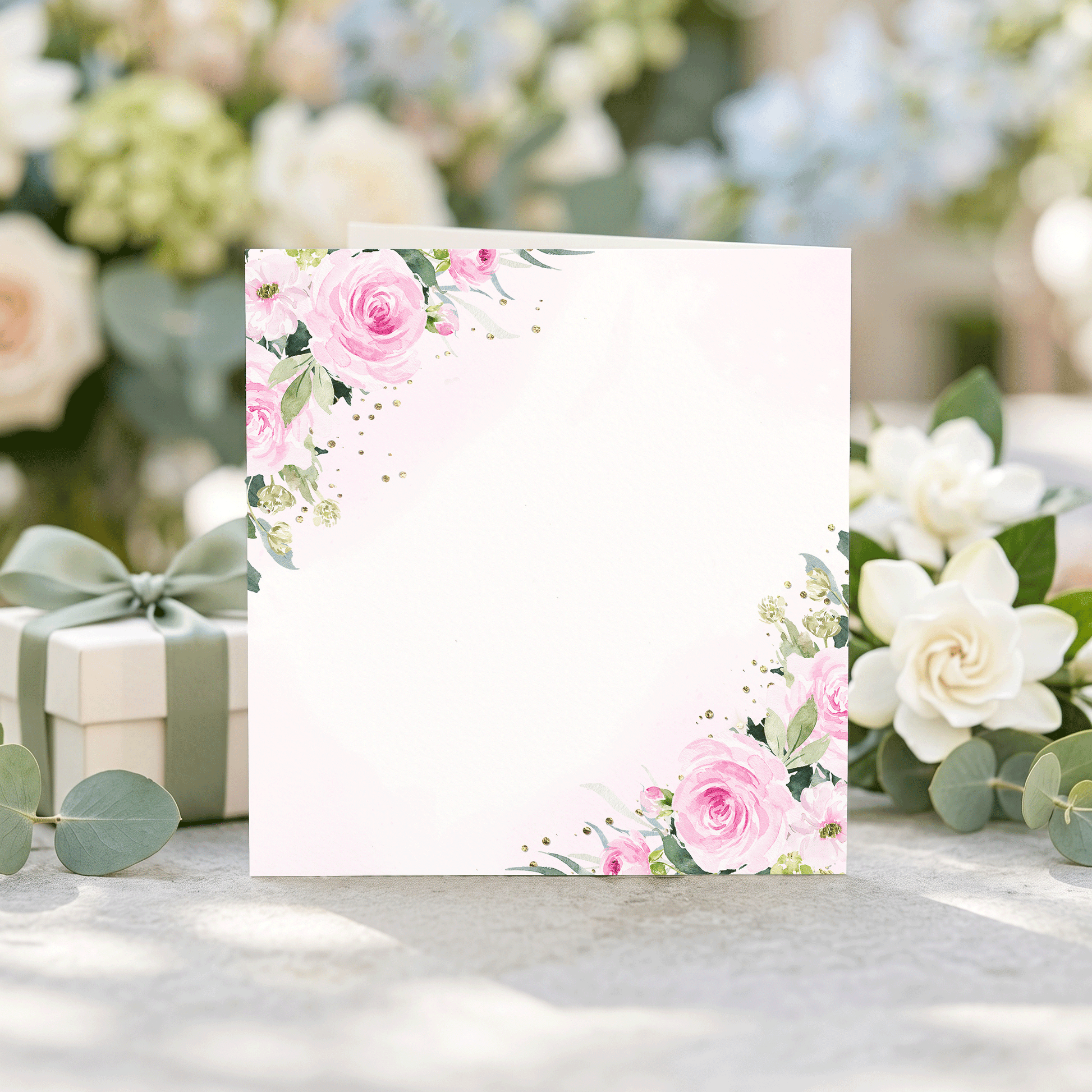 70th Birthday Card, Pink Rose Gold Numeral, Personalized - Pretty Gifted