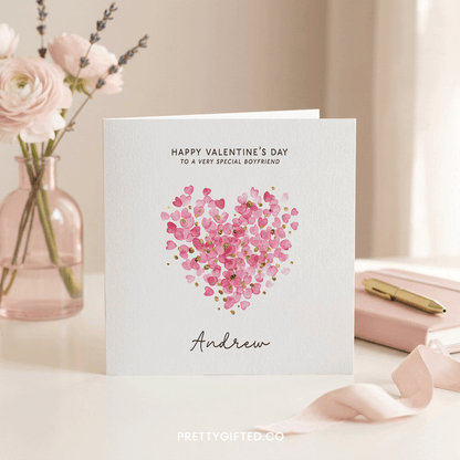 Dog Grandma Mother's Day Card, Paw Print Heart, Personalized (Copy)