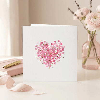 Dog Grandma Mother's Day Card, Paw Print Heart, Personalized (Copy)