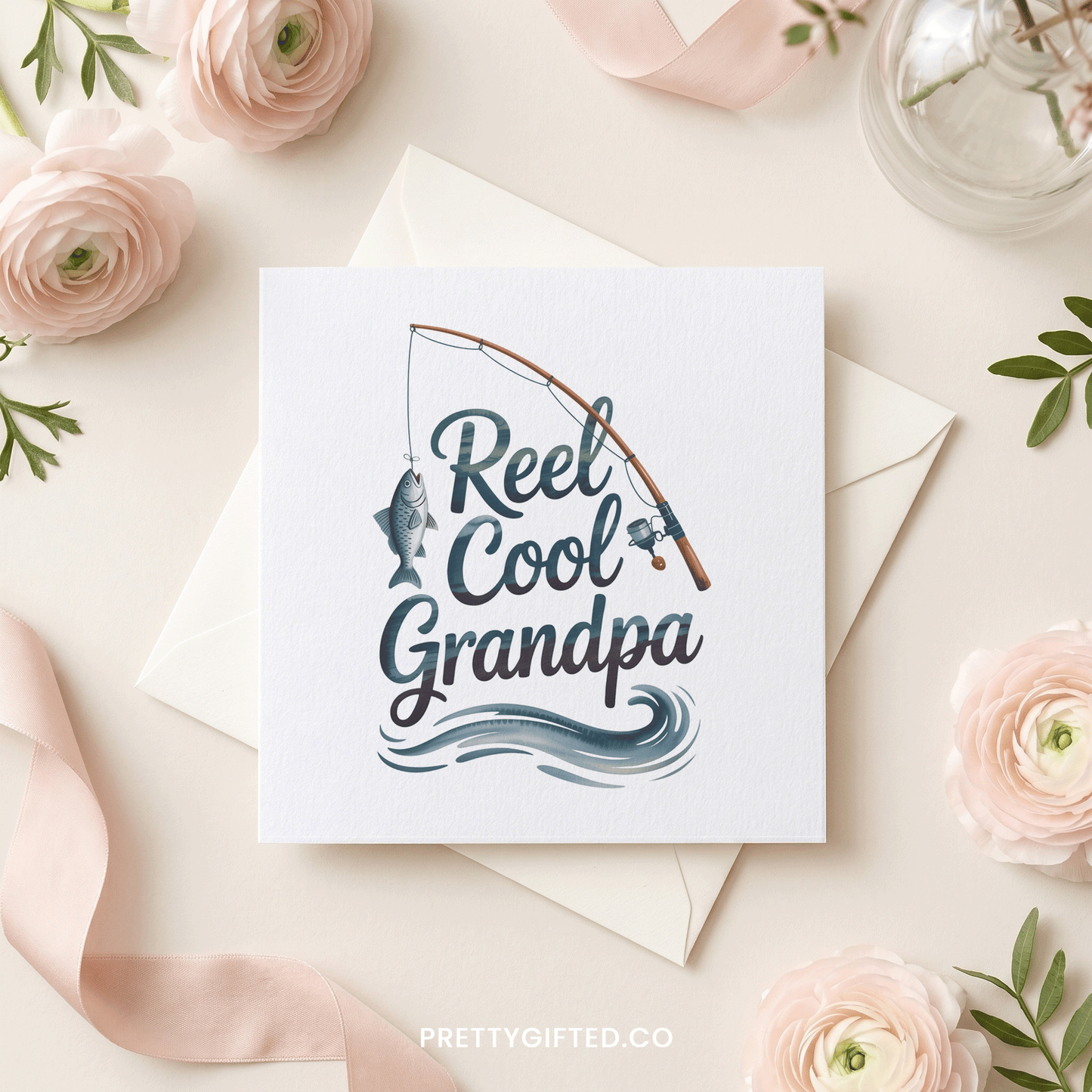 Funny Grandpa Fishing Card – Reel Cool Grandpa Father's Day or Birthday Card