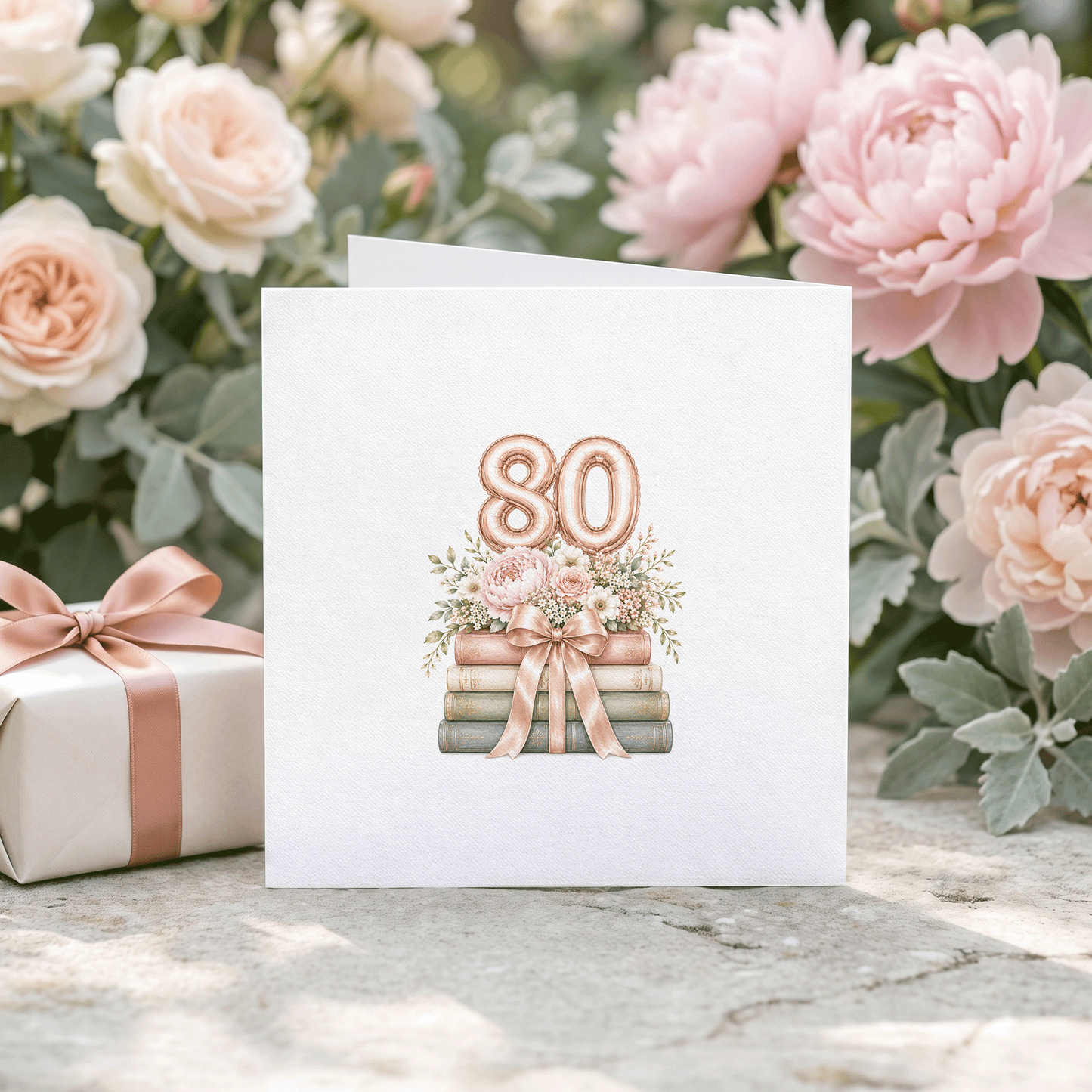 80th Birthday Card for Women | Personalized Elegant Gift - Pretty Gifted