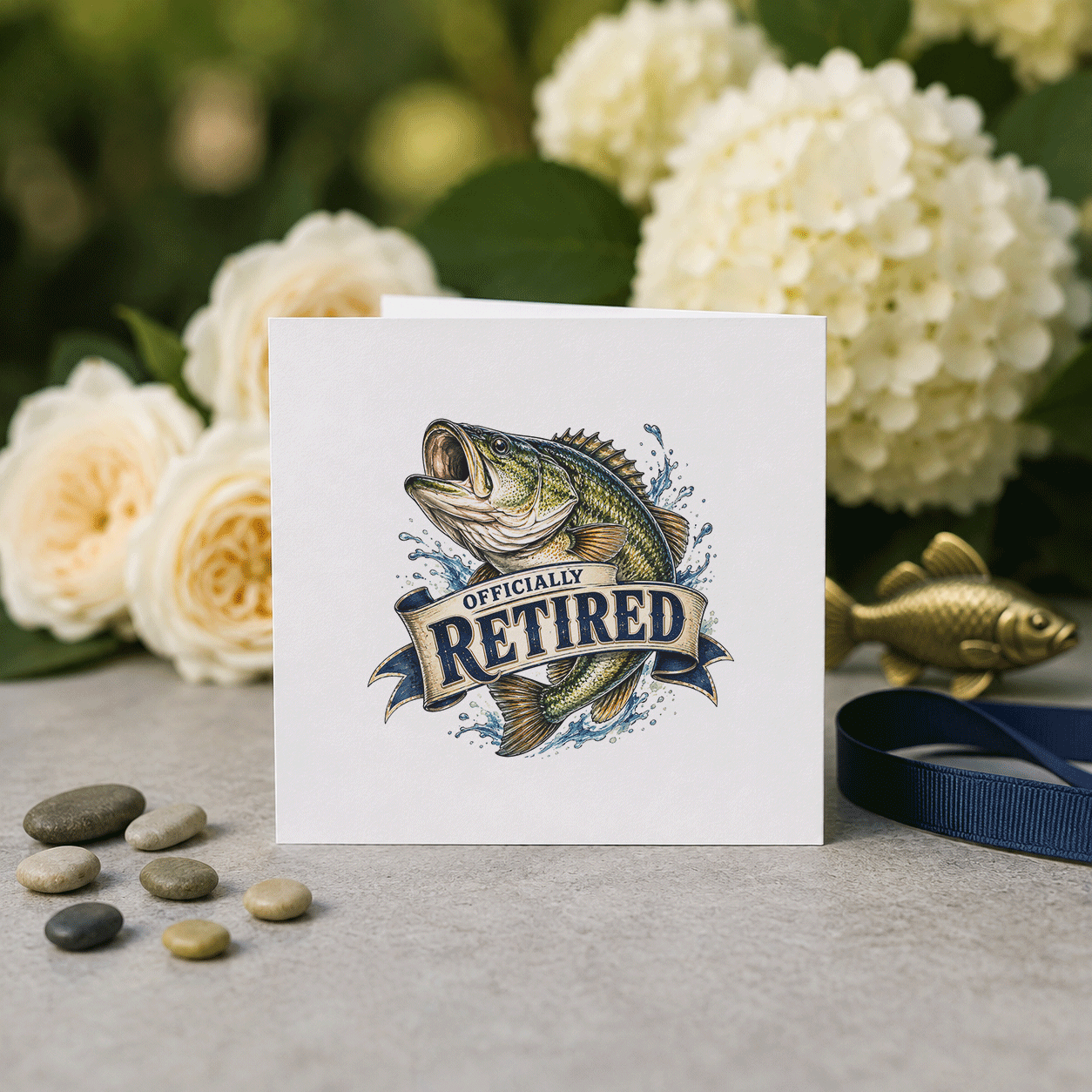 Personalized Fishing Retirement Card for Grandpa