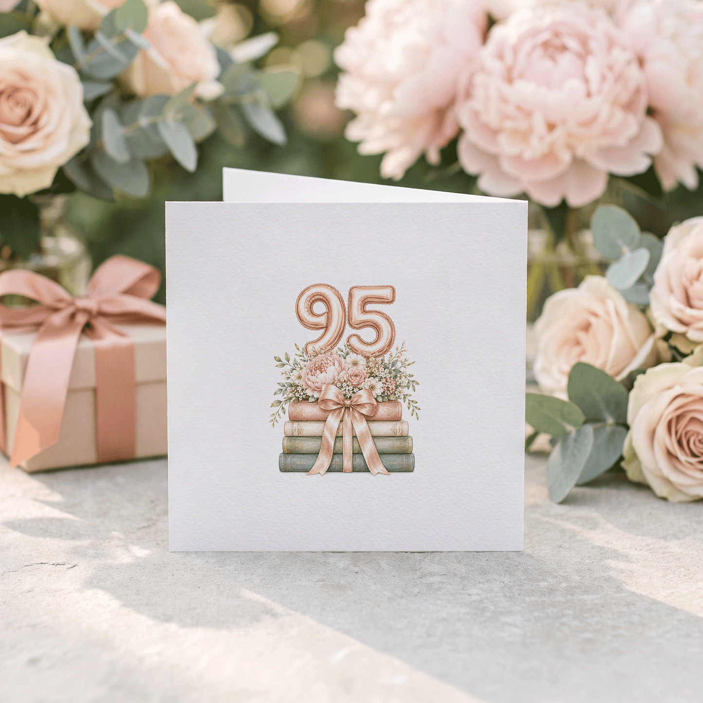 95th Birthday Card for Auntie | Personalized Floral Keepsake - Pretty Gifted