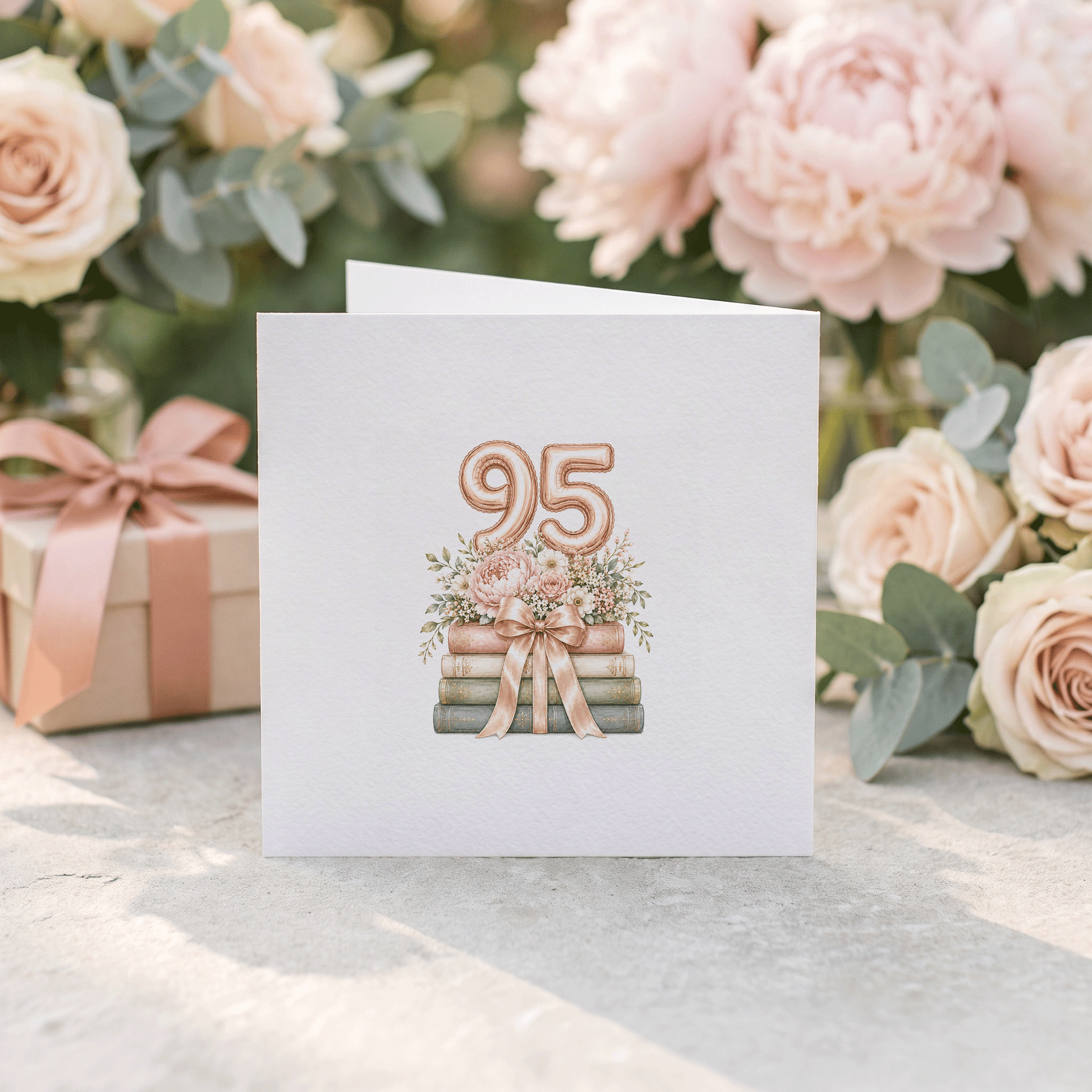 95th Birthday Card for Auntie | Personalized Floral Keepsake - Pretty Gifted