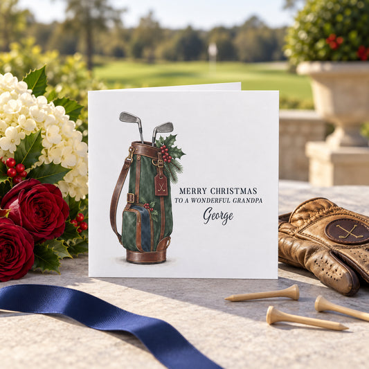 Grandpa’s Golf Christmas Card · A Personal Family Greeting