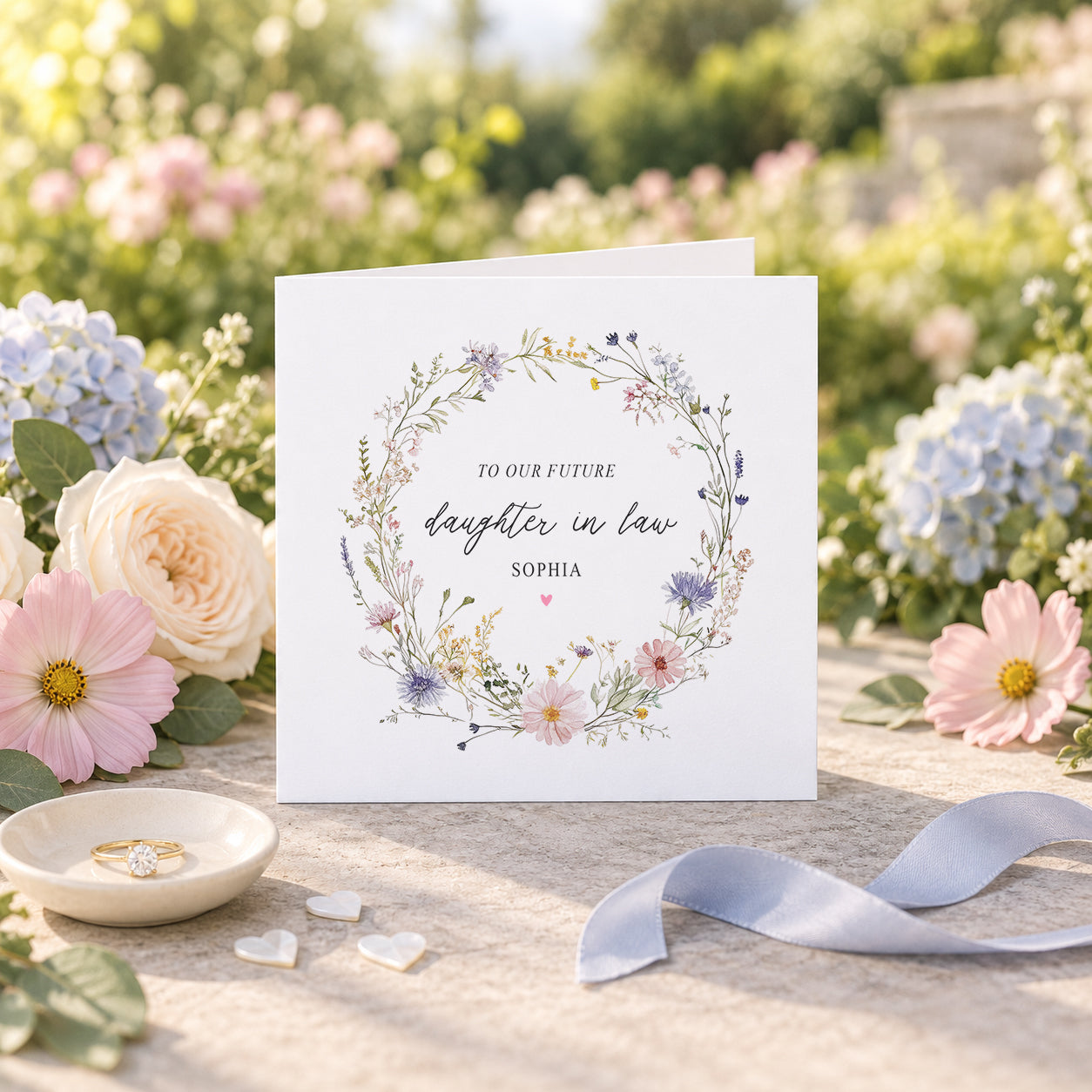 To Our Future Daughter-in-Law · Personalized Wedding Card