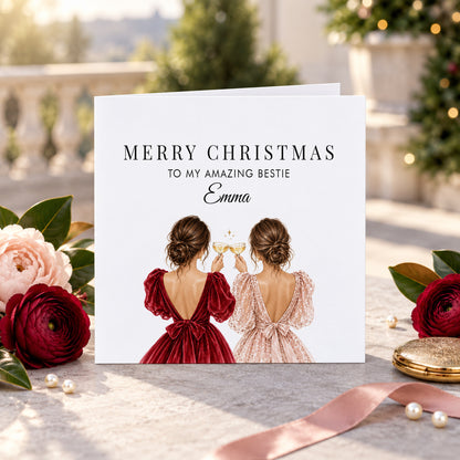 My Amazing Bestie · Personalized Friendship Christmas Card