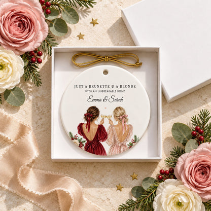 Brunette & Blonde Unbreakable Bond Ornament - Pretty Gifted