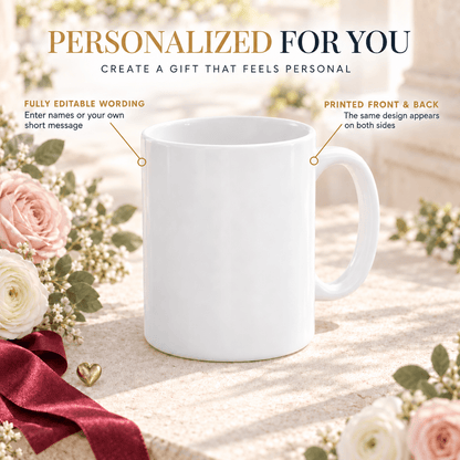 Brunette & Blonde Unbreakable Bond Personalized Mug - Pretty Gifted