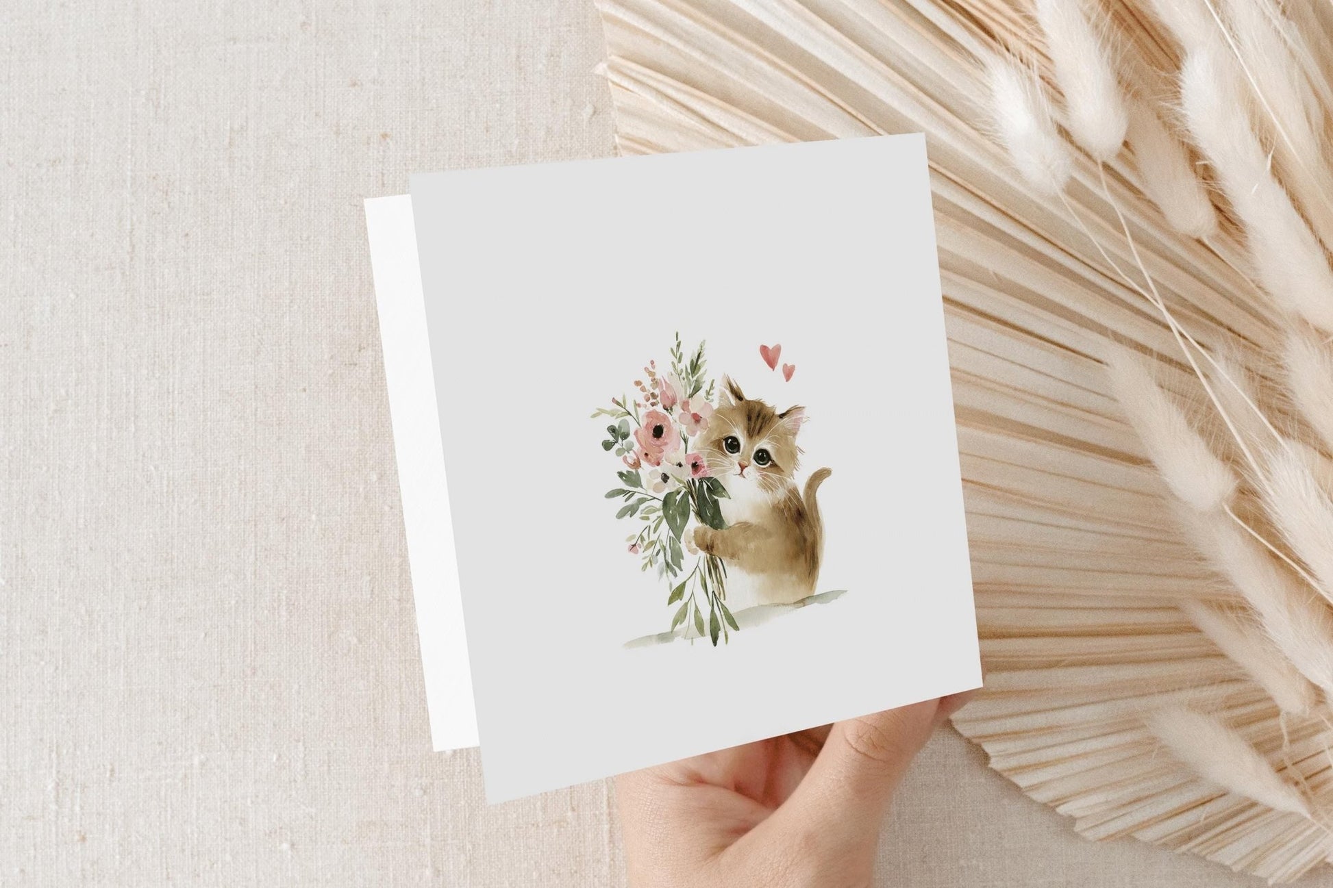 Cat Mom Mother's Day Card, Kitten Bouquet Personalized - Pretty Gifted