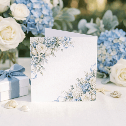 Coastal Engagement Card, Personalized She Said Yes Gift - Pretty Gifted