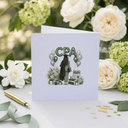 CPA Card, Personalized Gift for Newly Licensed Accountant - Pretty Gifted
