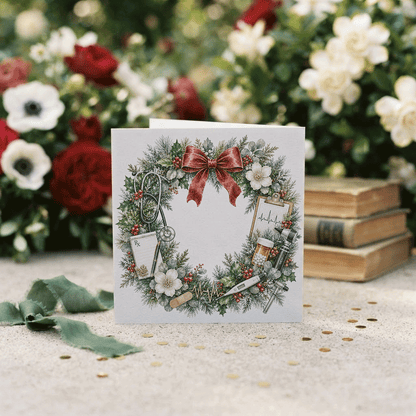 Doctor Christmas Card, Personalized MD Keepsake Gift - Pretty Gifted