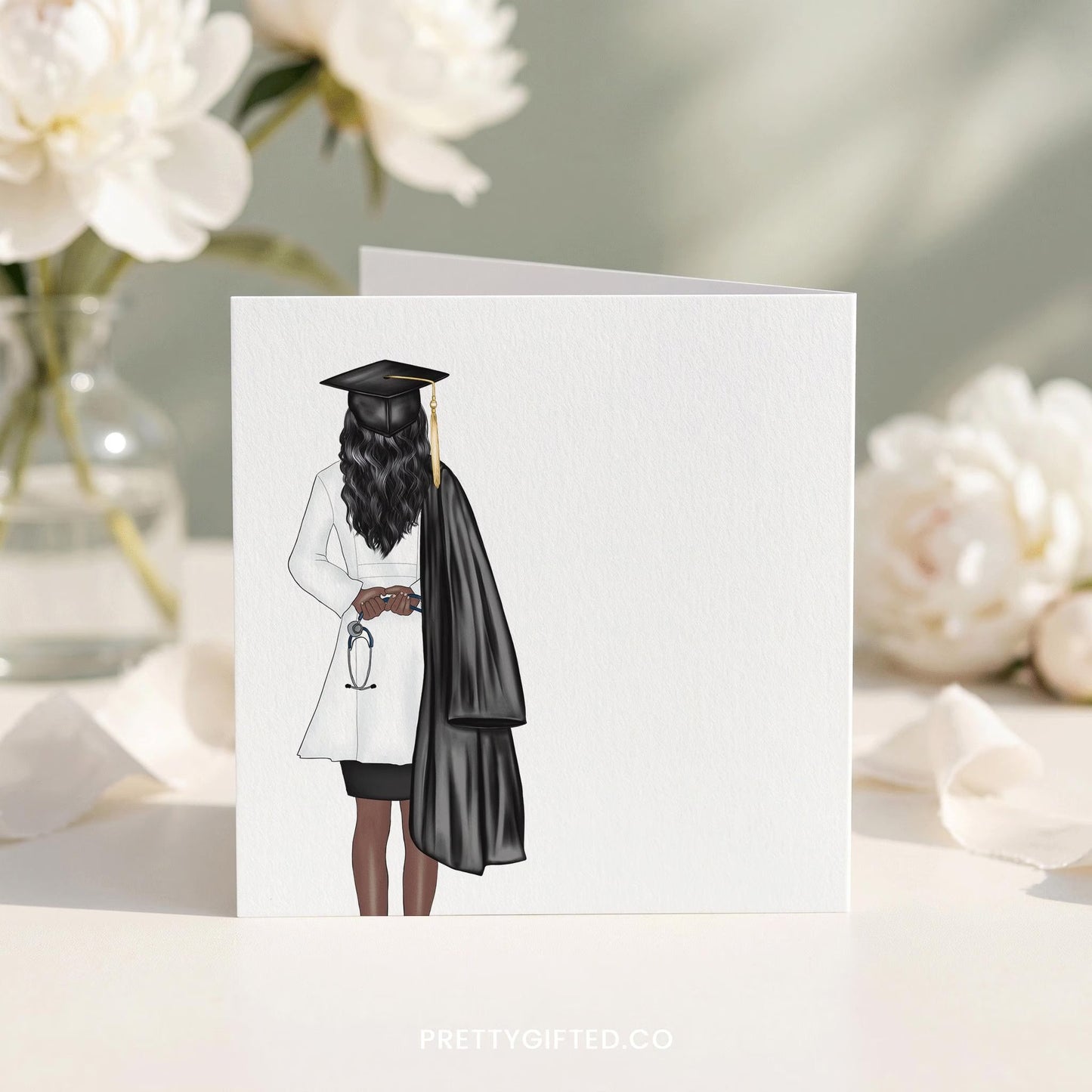 Doctor Graduation Card, Personalized Medical Grad Gift - Pretty Gifted