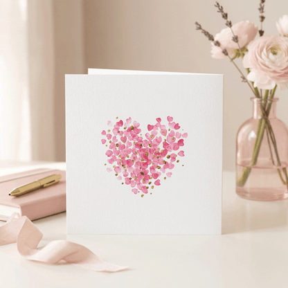 Dog Grandma Mother's Day Card, Paw Print Heart, Personalized (Copy) - Pretty Gifted