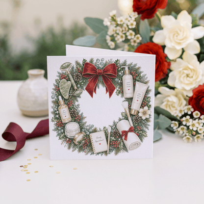 Esthetician Christmas Card, Personalized Skincare Gift - Pretty Gifted
