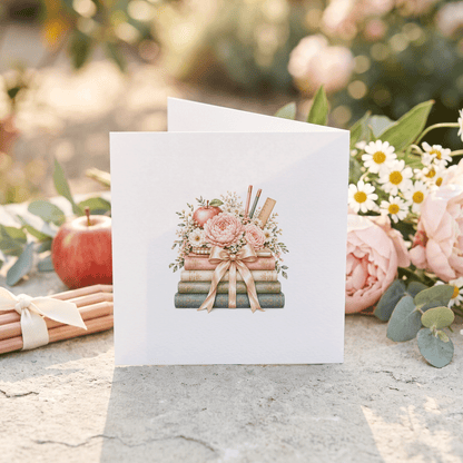 First Day of Kindergarten Card | Floral Keepsake Gift - Pretty Gifted