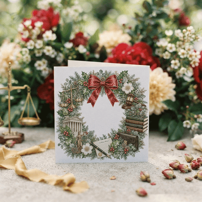 Lawyer Christmas Card, Personalized JD Attorney Gift - Pretty Gifted