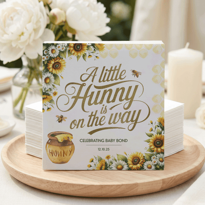 Little Hunny Baby Shower Napkins, Personalized Bee - Pretty Gifted
