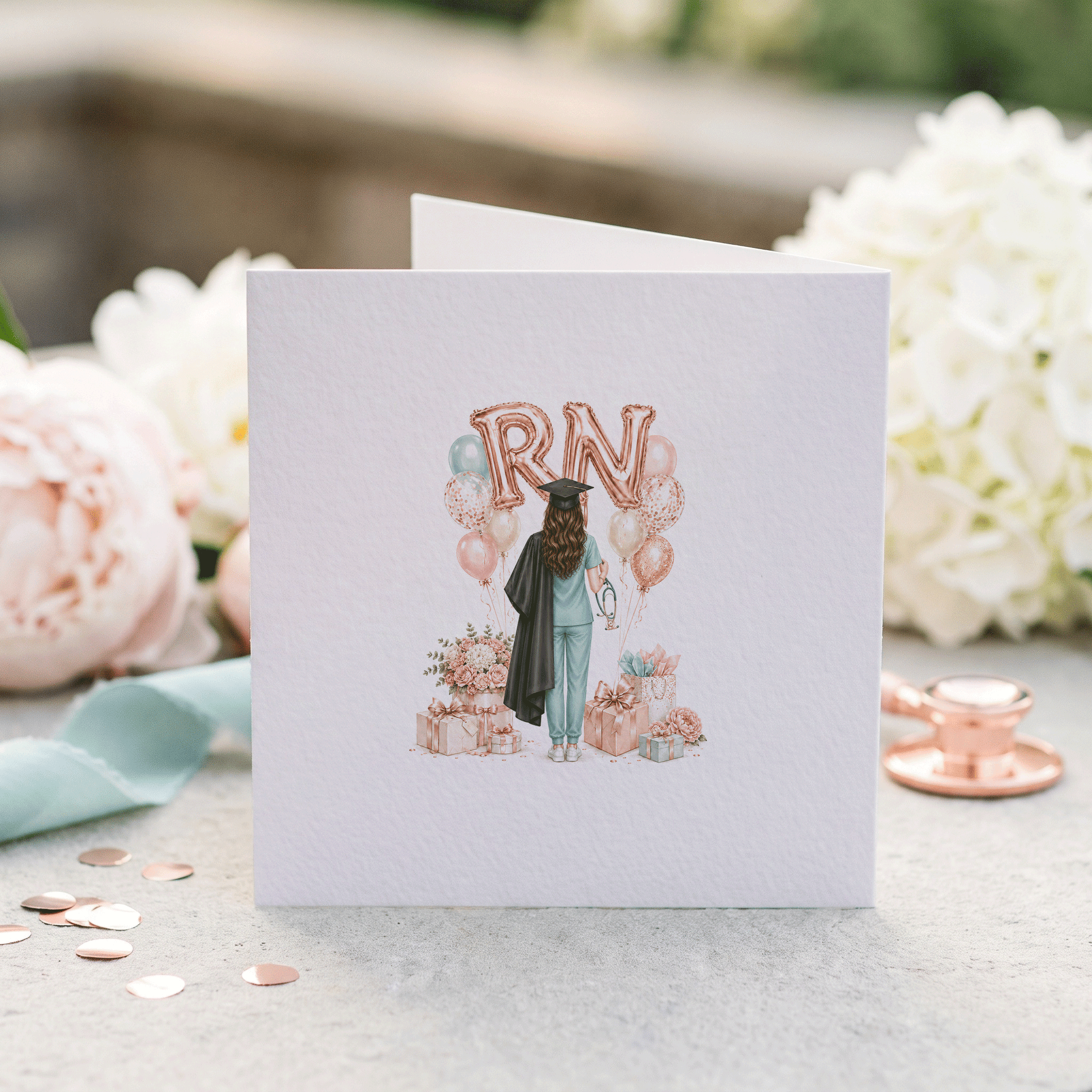 Nurse Graduation Card | Personalized New RN Grad Gift - Pretty Gifted