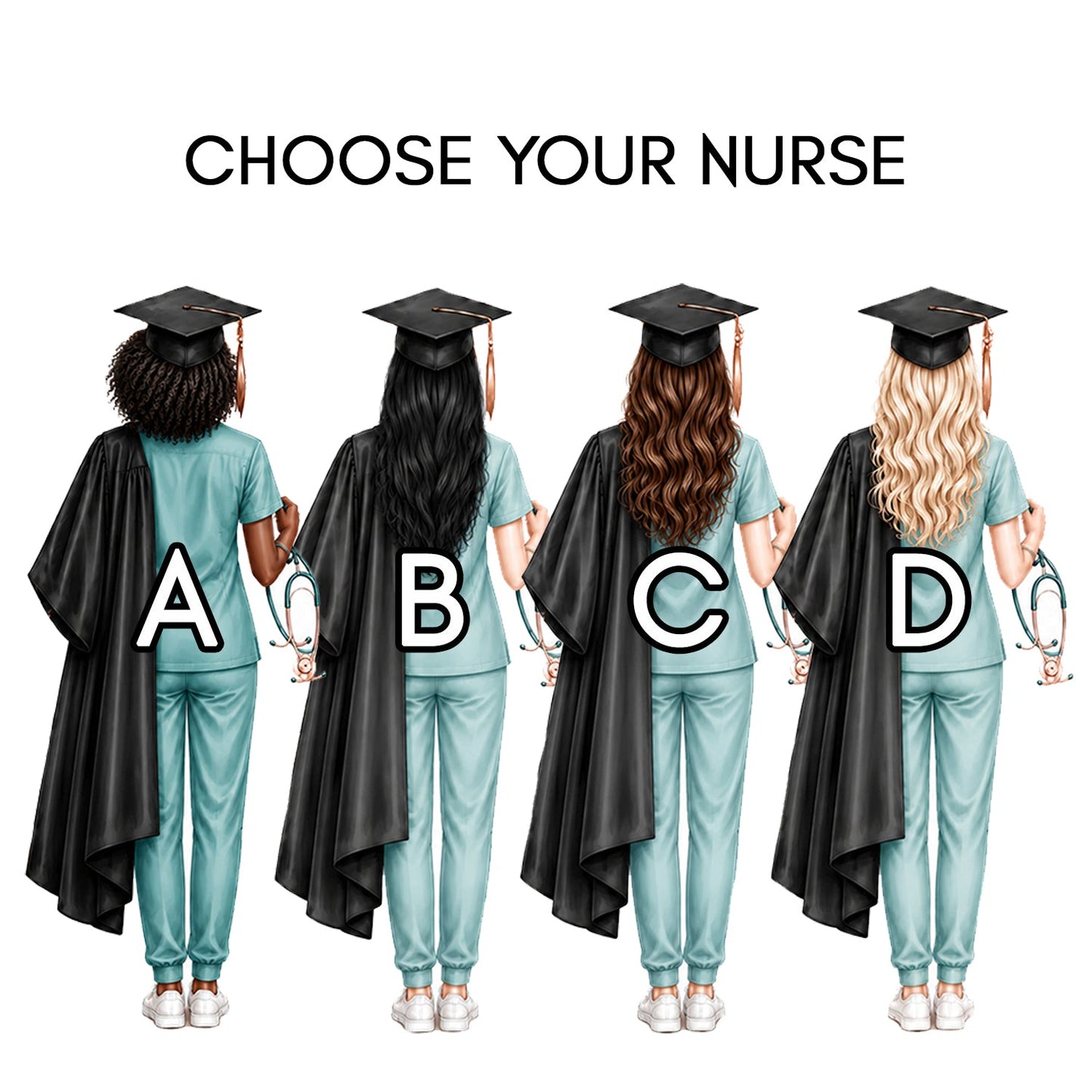 Nurse Graduation Card | Personalized New RN Grad Gift - Pretty Gifted