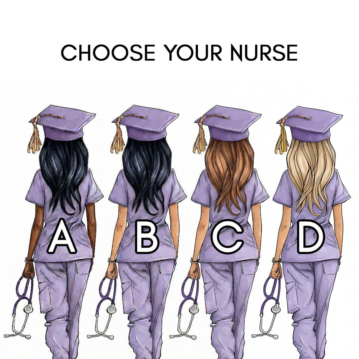 Nurse Graduation Card, Personalized Nursing Grad Gift - Pretty Gifted