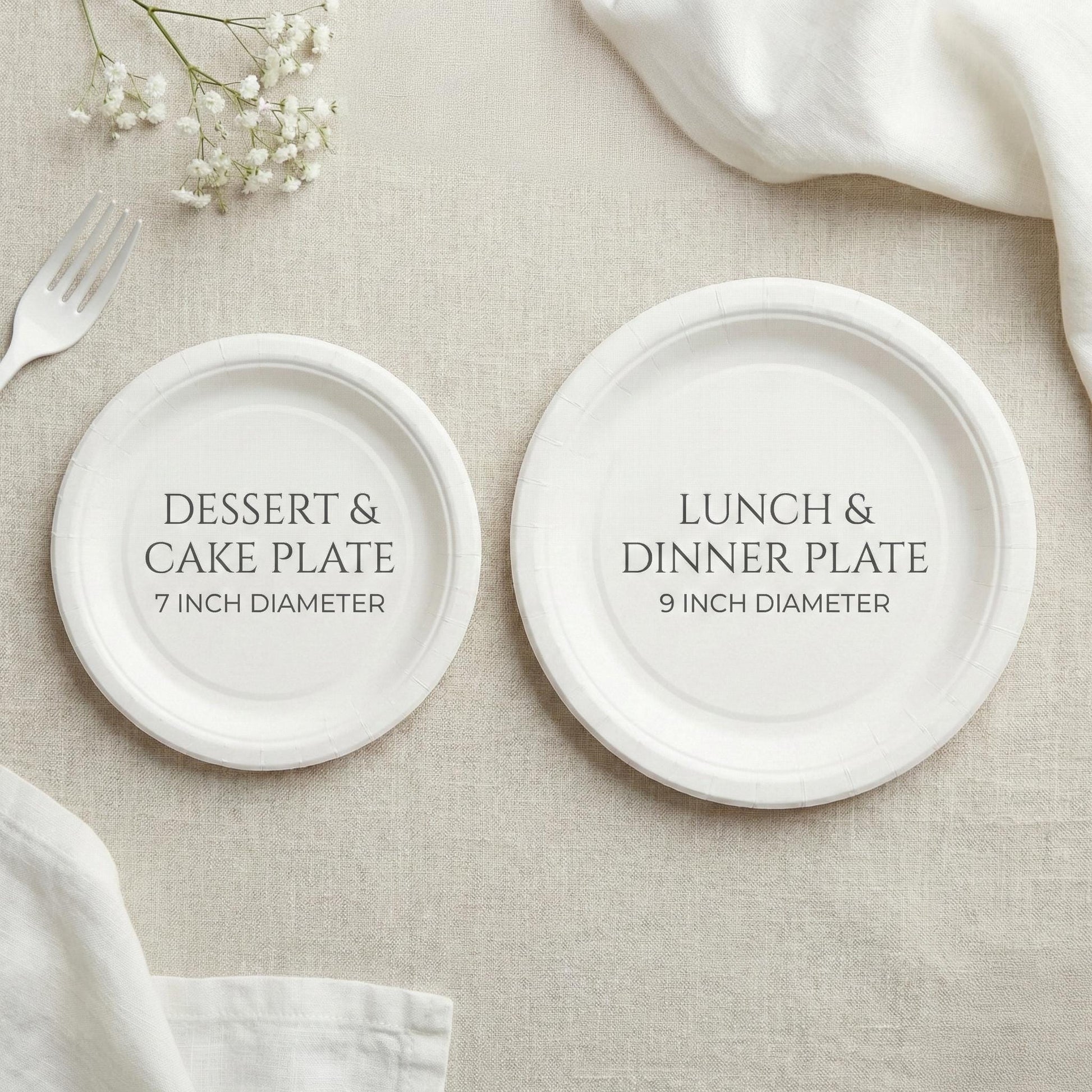 Personalized 75th Birthday Plates – Floral Gold Geometric Design - Pretty Gifted
