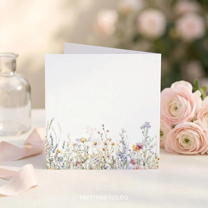 Personalized First Mother's Day Card for Daughter – Wildflower New Mom Greeting Card - Pretty Gifted