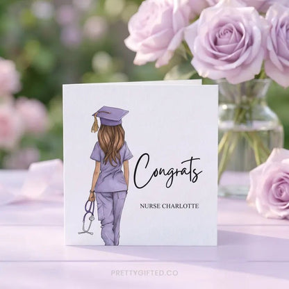 nursing grad cards All Star Yard Card Our greeting cards are 5 x 7 (folded) and include white envelopes for mailing and/or gift giving Nursing School Graduation Thank You