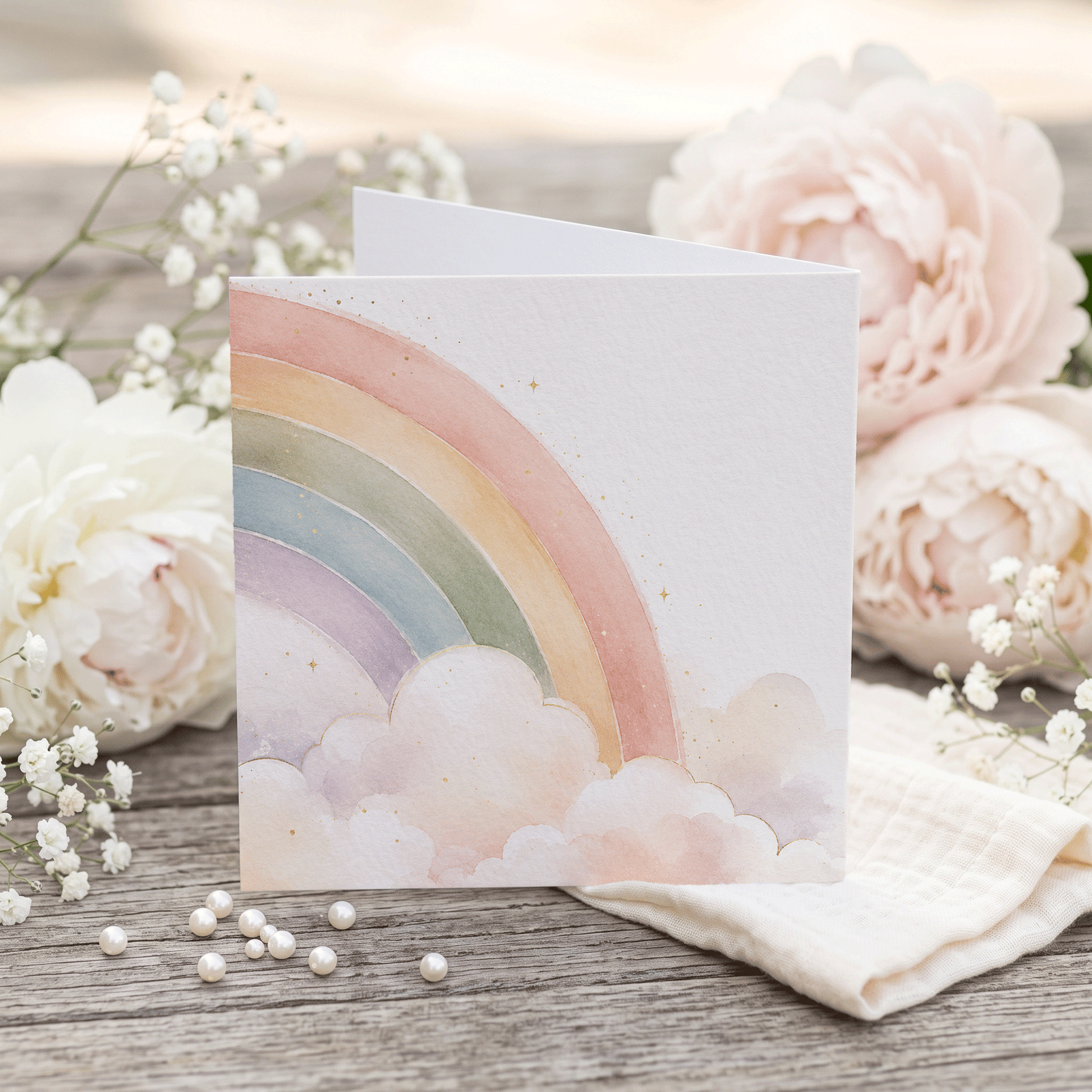 Personalized Rainbow Bridge Pet Loss Card | Dog Cat Sympathy Keepsake Gift - Pretty Gifted