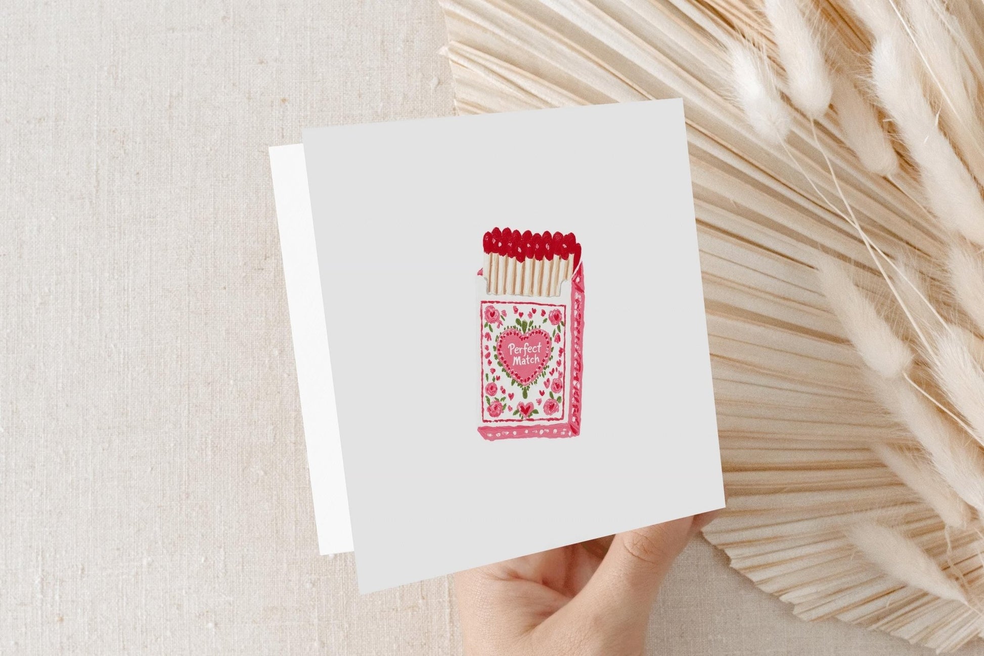 Personalized Valentines Card, Perfect Match Keepsake Gift for Her - Pretty Gifted
