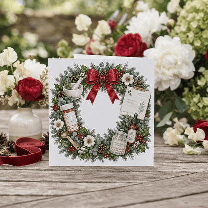 Pharmacist Christmas Card, Personalized RX Gift - Pretty Gifted
