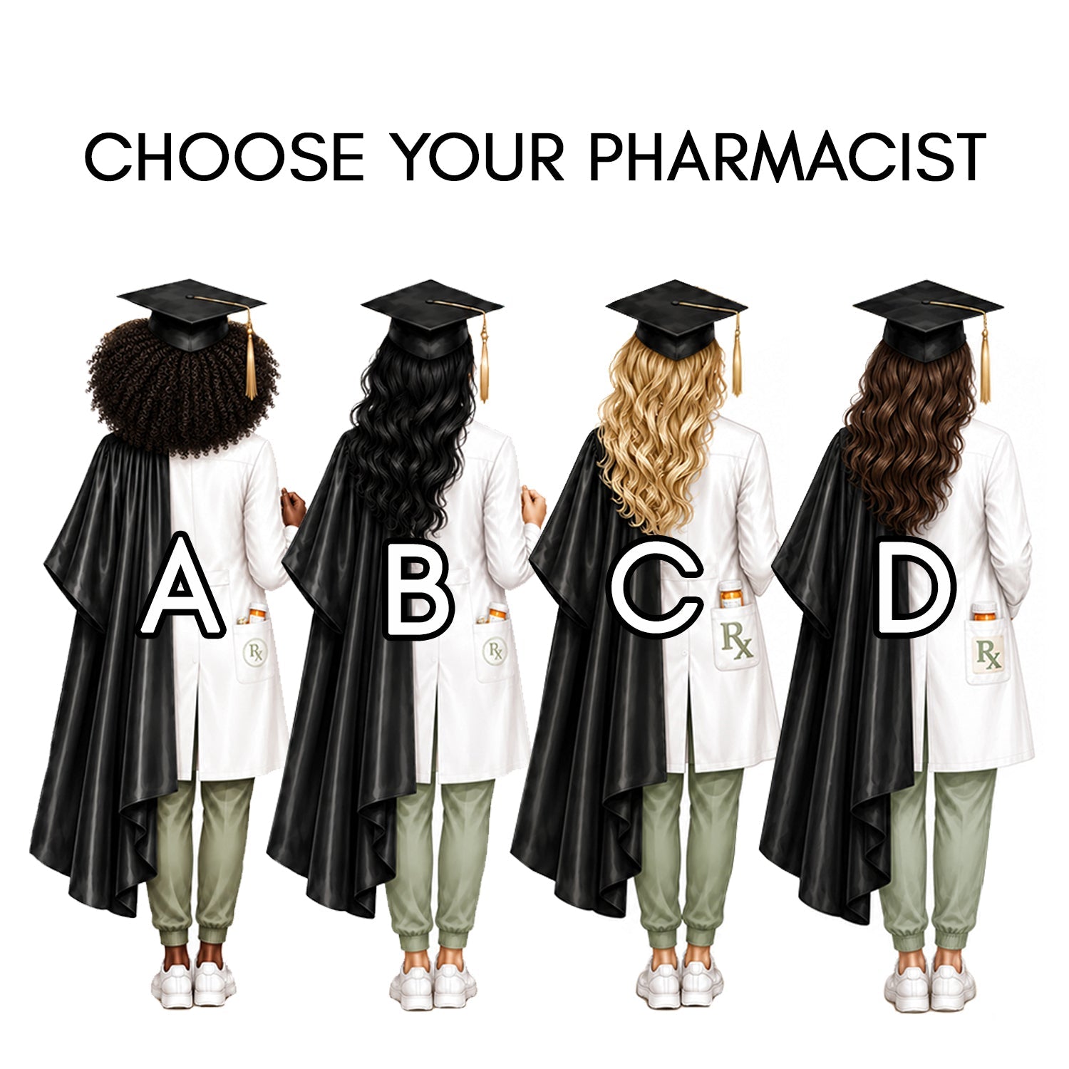 Pharmacist Graduation Card | Personalized PharmD RX Grad Gift - Pretty Gifted