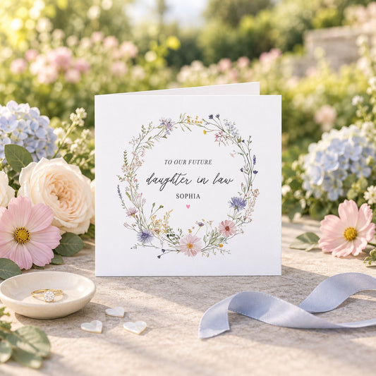 To Our Future Daughter-in-Law · Personalized Wedding Card - Pretty Gifted