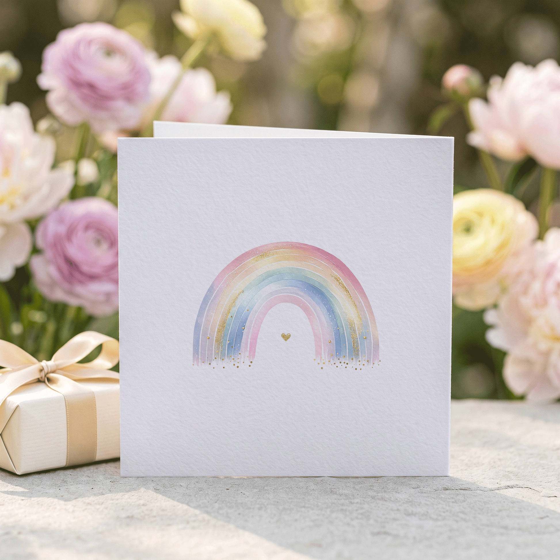 Welcome to the World Card | Personalized New Baby Rainbow Keepsake - Pretty Gifted