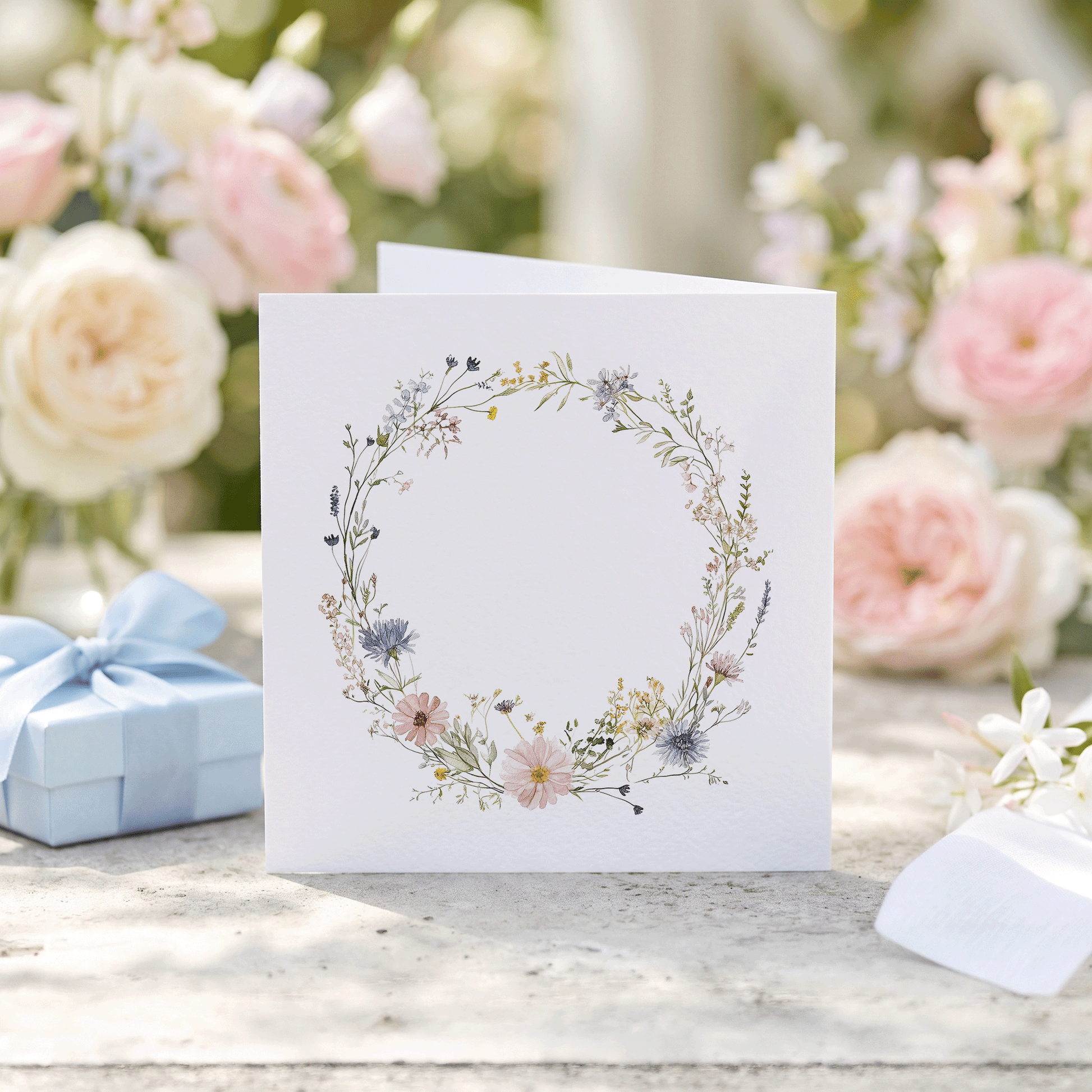 Wildflower Wedding Day Card to My Parents from the Bride - Pretty Gifted